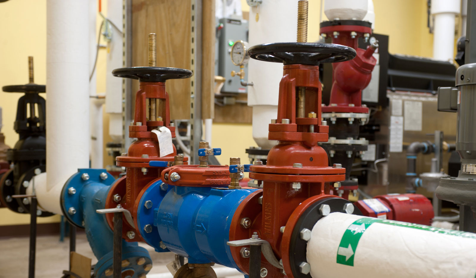 Fire protection system solution in a commercial facility